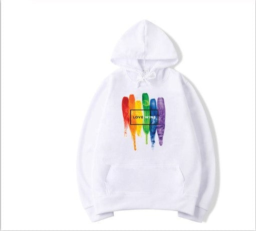 Cotton Fleece Hoodies Sweatshirts Man Love Wins Sweatshirts Hoodies Comics Hoodie