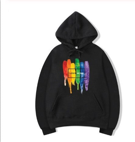 Cotton Fleece Hoodies Sweatshirts Man Love Wins Sweatshirts Hoodies Comics Hoodie