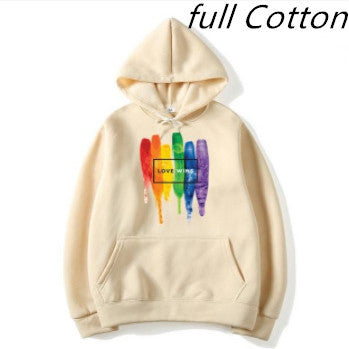 Cotton Fleece Hoodies Sweatshirts Man Love Wins Sweatshirts Hoodies Comics Hoodie